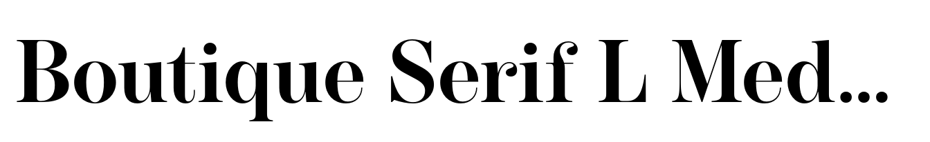 Boutique Serif L Medium